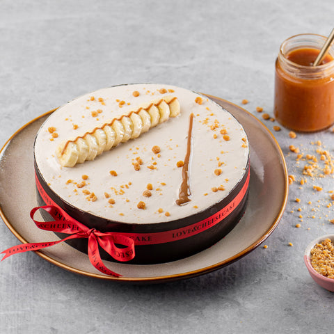 Banana Caramel Layered Cheesecake