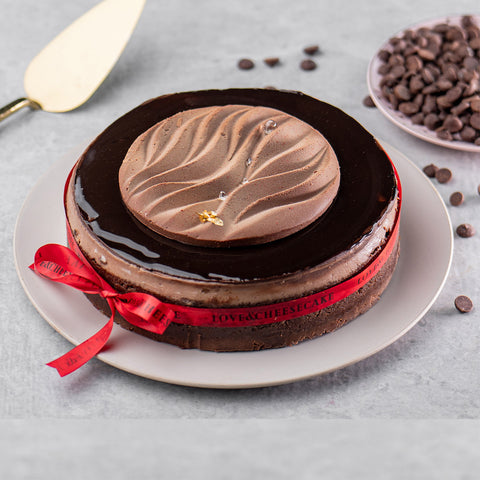 Belgian Chocolate Baked Cheesecake