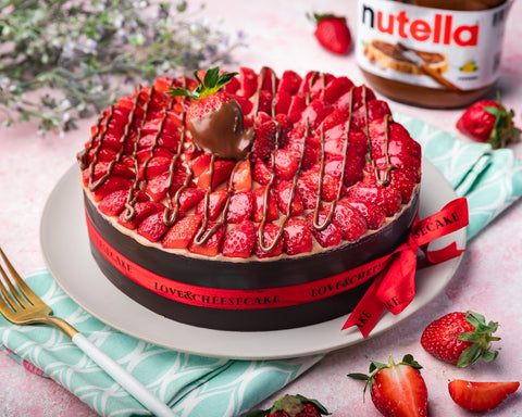 Fresh Strawberry & Nutella Cheesecake