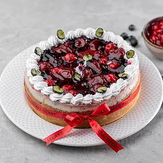 Mixed Berries Baked Cheesecake