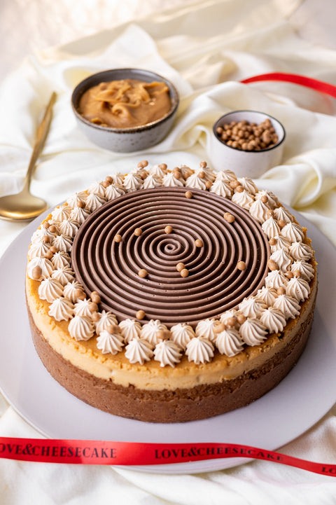Salted Caramel Baked Cheesecake