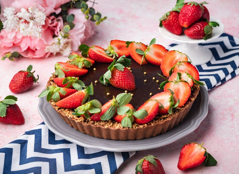 Chocolate & Strawberry Tart - 8 Inch