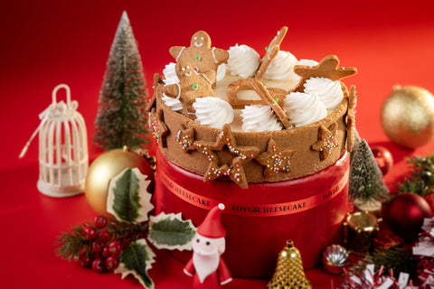 Gingerbread Christmas Baked Cheesecake