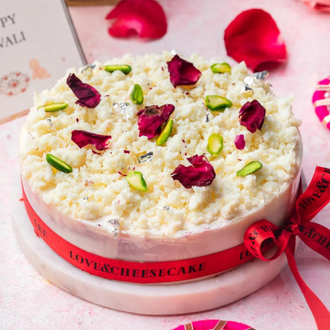 Kesar & Rose Kalakandh Cheesecake