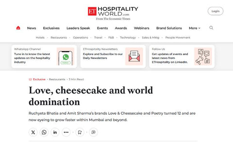 Love, cheesecake and world domination | Love and cheesecake