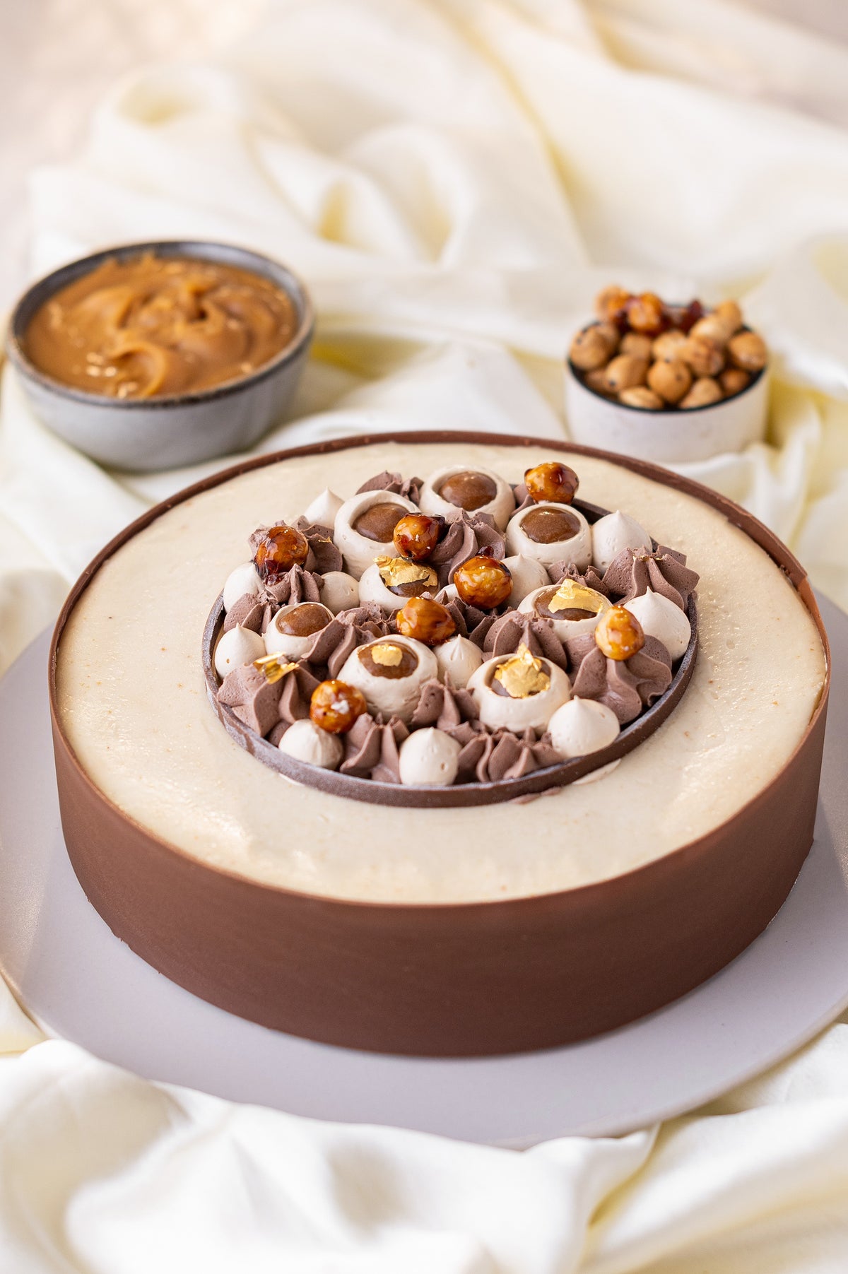 Hazelnut Praline Cheesecake