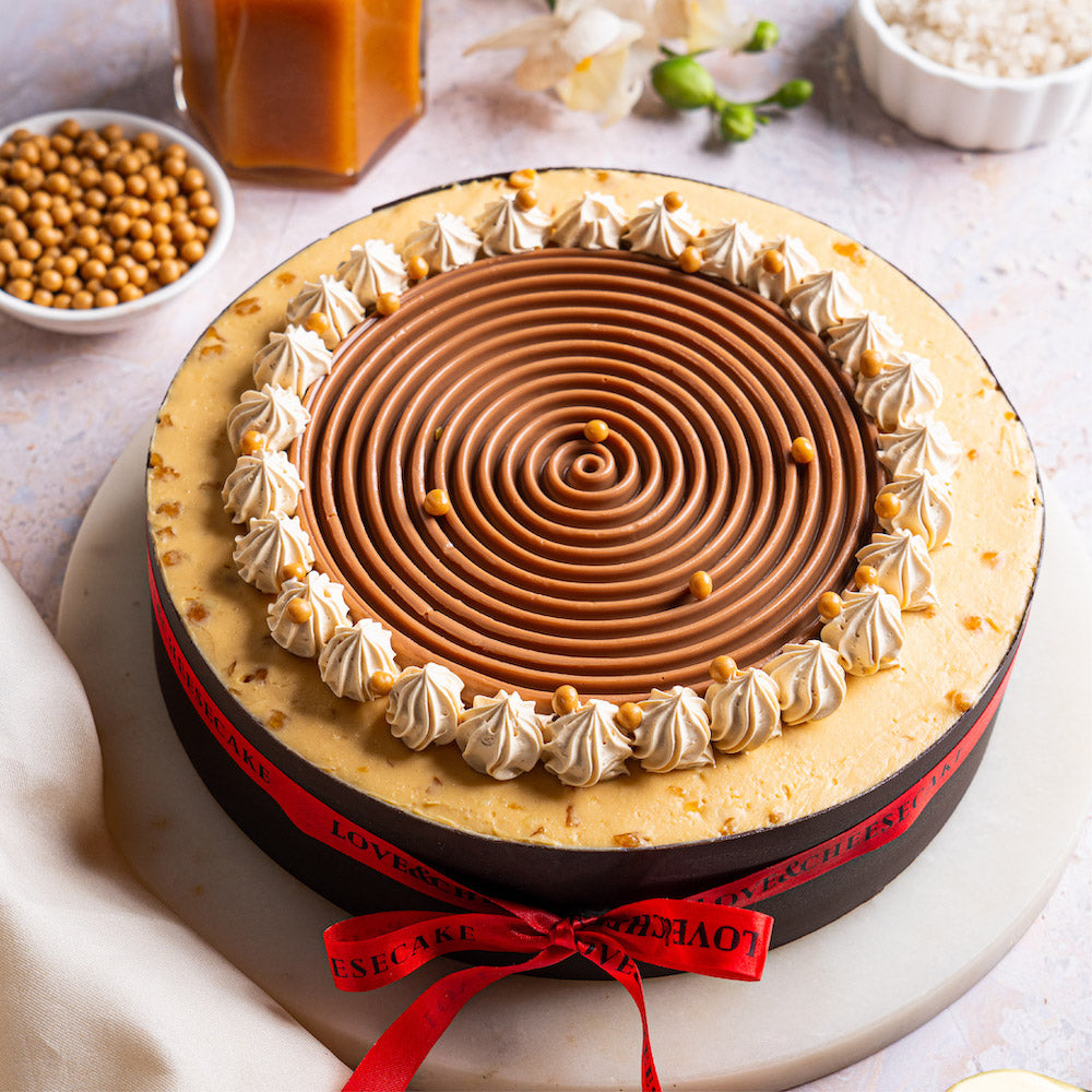 Salted Caramel Layered Cheesecake