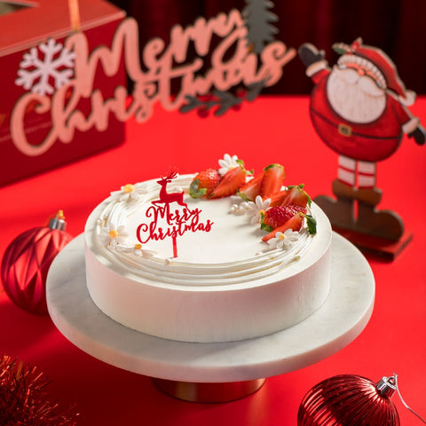 Strawberry Santa Cheesecake