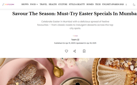 Savour The Season: Must-Try Easter Specials In Mumbai