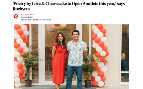 Poetry by Love & Cheesecake to Open 9 outlets this year